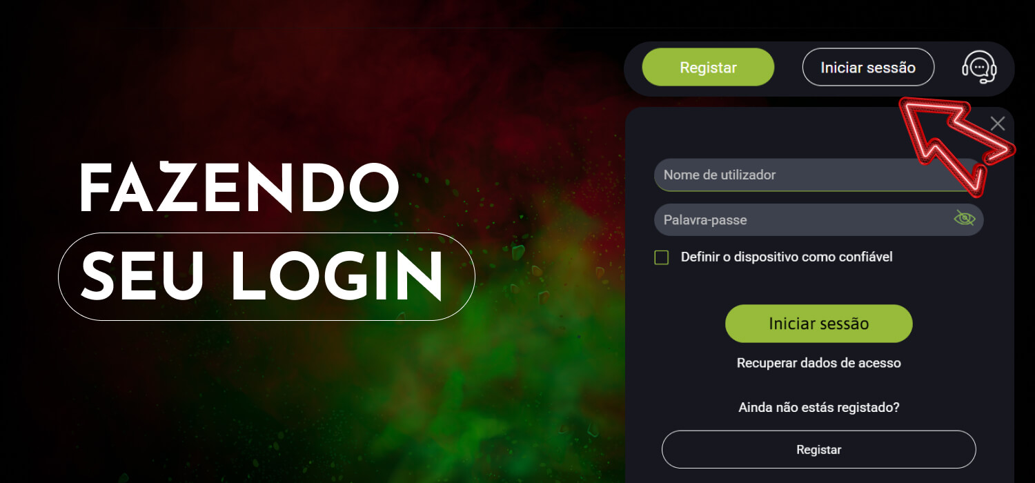 Fazendo seu Login